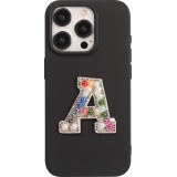 Autocollant sticker pour téléphone/tablette/ordinateur brodé en 3D pearls Rainbow - Lettre A