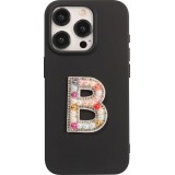 Autocollant sticker pour téléphone/tablette/ordinateur brodé en 3D pearls Rainbow - Lettre B