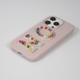 Autocollant sticker pour téléphone/tablette/ordinateur brodé en 3D pearls Rainbow - Lettre X