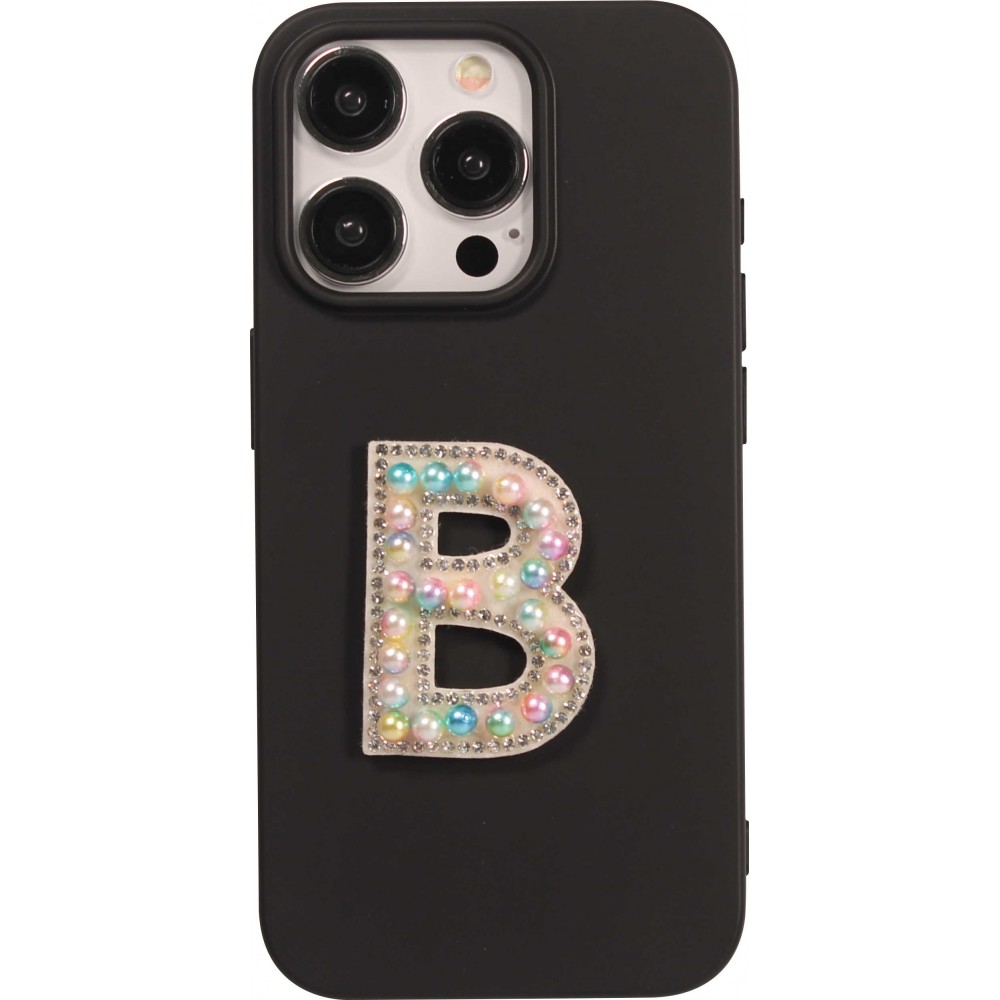 Sticker Aufkleber für Handy/Tablet/Computer 3D Pearls Multifarben - Buchstabe B