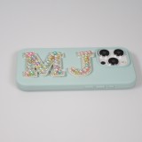Sticker Aufkleber für Handy/Tablet/Computer 3D Pearls Multifarben - Buchstabe H