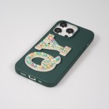 Autocollant sticker pour téléphone/tablette/ordinateur brodé en 3D pearls multi color - Lettre L