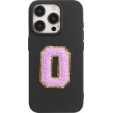 Autocollant sticker pour téléphone/tablette/ordinateur brodé en 3D violet - Lettre O