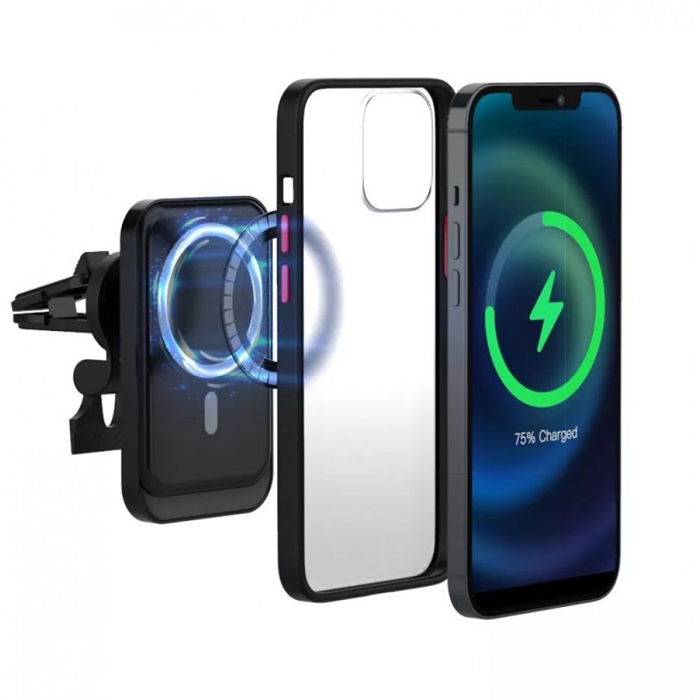 Universeller MagSafe Aufkleber für Smartphone Hüllen Android & iOS Plastiküberzug - Weiss
