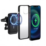 Universeller MagSafe Aufkleber für Smartphone Hüllen Android & iOS Plastiküberzug - Weiss