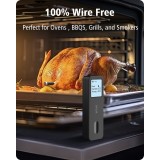 BFOUR Smart Bluetooth Fleisch Thermometer BF-30 Eco-Friendly Li-Ithium Akku LCD Display + APP