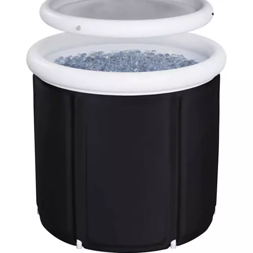 Baignoire pliable de haute qualité bain de glace 320L Ice Bath thérapie eau froide Indoor & Outdoor - Noir