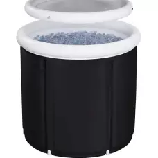 Baignoire pliable de haute qualité bain de glace 320L Ice Bath thérapie eau froide Indoor & Outdoor - Noir