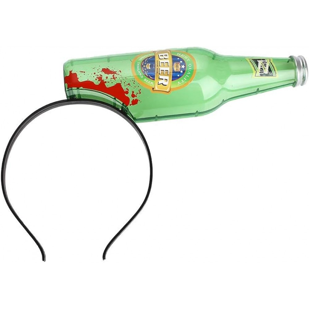 Halloween Kopfband Stirnband gruselige Verkleidung mit Kunstblut - Bierflasche