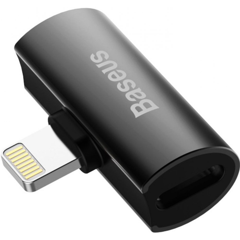 Baseus Audio Converter Adapter L46 Doppel-Lightning Anschluss (iPhone) - Schwarz