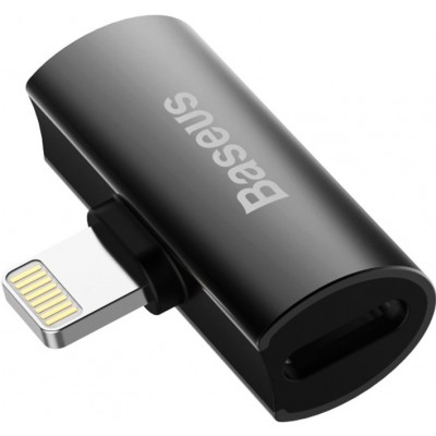 Baseus adaptateur audio converter L46 double Lightning 2x (iPhone)  - Noir