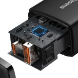 Baseus chargeur secteur 20W USB et USB-C (Quick Charge) - Noir