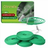 Zitronella Spiralstäbe (48 Stück) - Duftendes Anti-Insekten und Mücken Räucherwerk für den Außenbereich - Grün