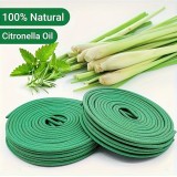 Zitronella Spiralstäbe (48 Stück) - Duftendes Anti-Insekten und Mücken Räucherwerk für den Außenbereich - Grün