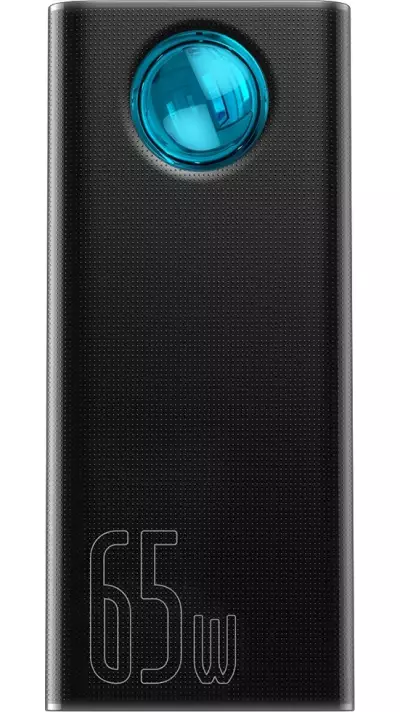 Batterie Externe Baseus Amblight 65W 30000mAh Charge Rapide Power Bank - Noir