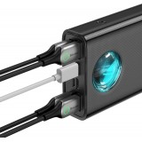 Baseus Amblight Powerbank 65W 30000mAh tragbare Ladegerät - Schwarz