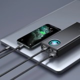 Baseus Amblight Powerbank 65W 30000mAh tragbare Ladegerät - Schwarz