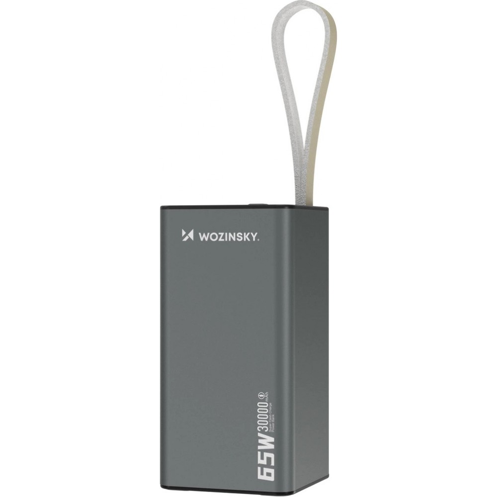 Batterie Externe Power Bank Wozinsky K65+ (65W) 30000mAh 2x USB-C 1x USB-A charge rapide - Noir