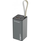 Batterie Externe Power Bank Wozinsky K65+ (65W) 30000mAh 2x USB-C 1x USB-A charge rapide - Noir