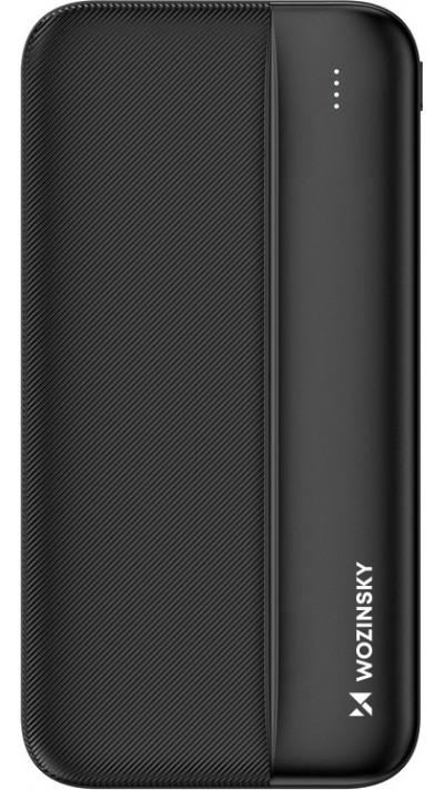 Batterie Externe Power Bank Wozinsky Li-Po 10000mAh USB-A / USB-C / Micro USB - Noir