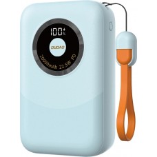 Batterie Externe portable Power Bank Dudao K21Pro Mini 20000mAh 22.5W fashion avec lanière Fast Charge - Bleu