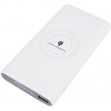 Powerbank fast charge inkl. Wireless charging 10000 mAh - Weiss