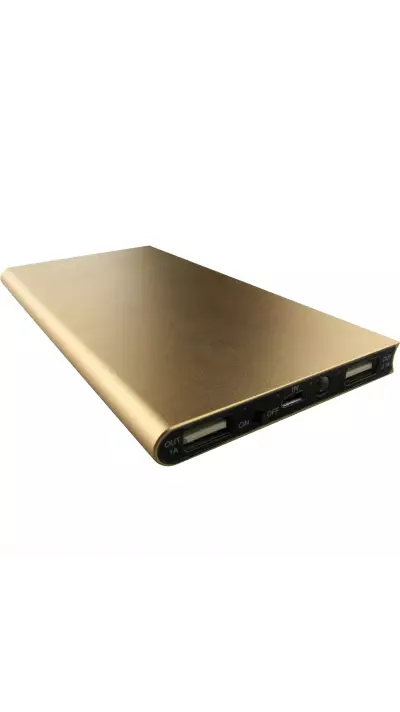 Luxury Batterie externe Powerbank deluxe Smart plat 10'000 mAh - Or