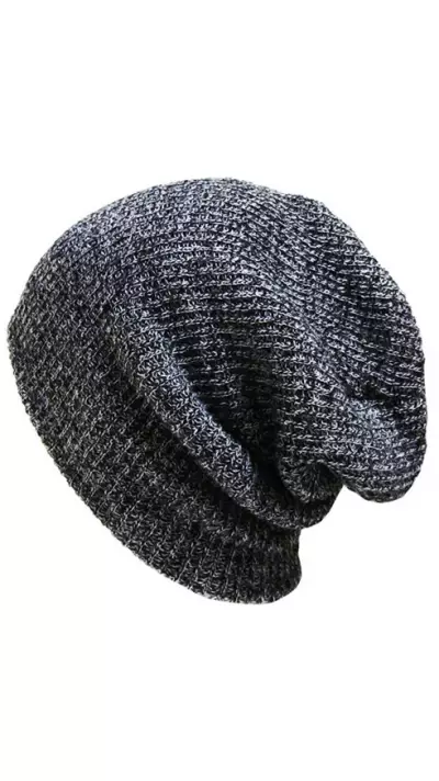 Bonnet d'hiver en laine pour les jours froids Unisex - Taille universelle Gris