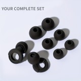 Bouchons d'oreilles loop en silicone (3 tailles d'embout) réutilisables avec étui de rangement - Rose clair