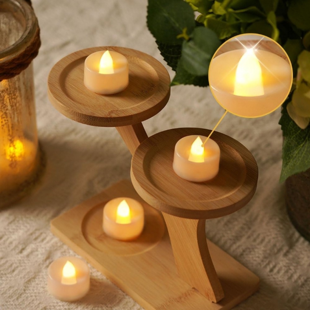 Bougies LED sans flamme (set de 24) pour mariage, fête, Noël, Halloween ou décoration