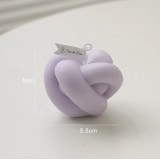 Bougie noeud parfumée pour une ambiance relaxante - Forme de bougie 3D nouée - Blanc