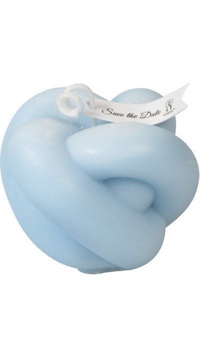 Bougies parfumées pour une ambiance relaxante - Forme de bougie 3D nouée - Bleu