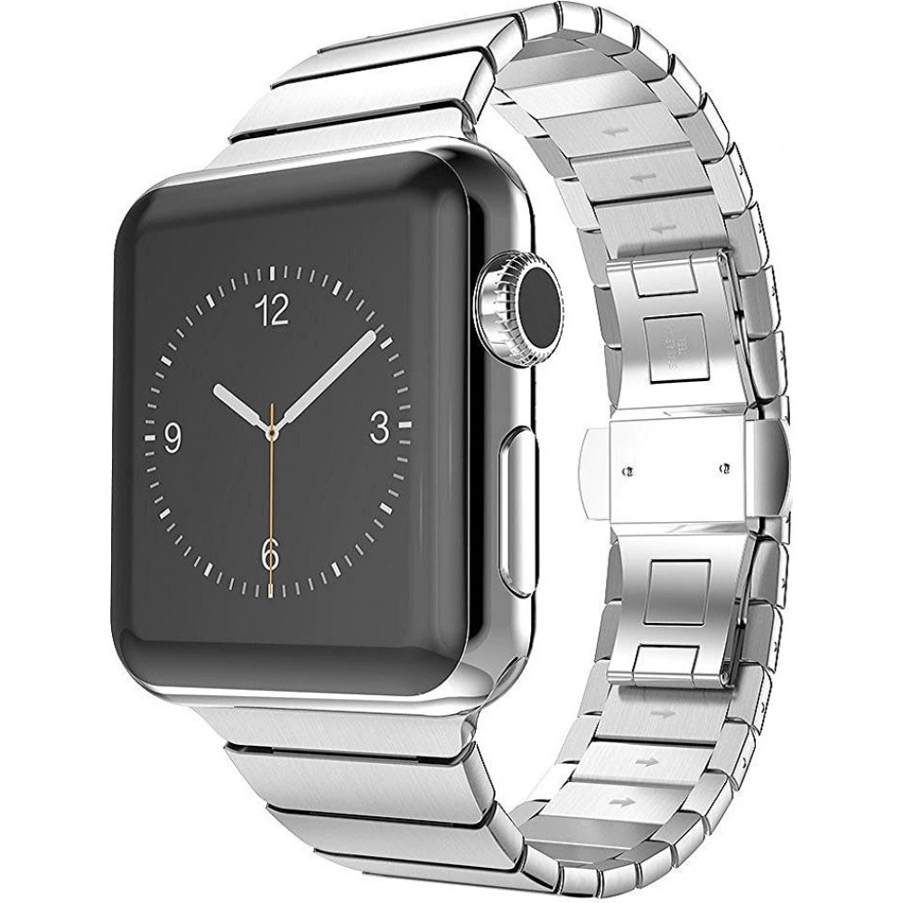 Premium-Vollstahlarmband silber - Apple Watch 38/40/41/42 mm
