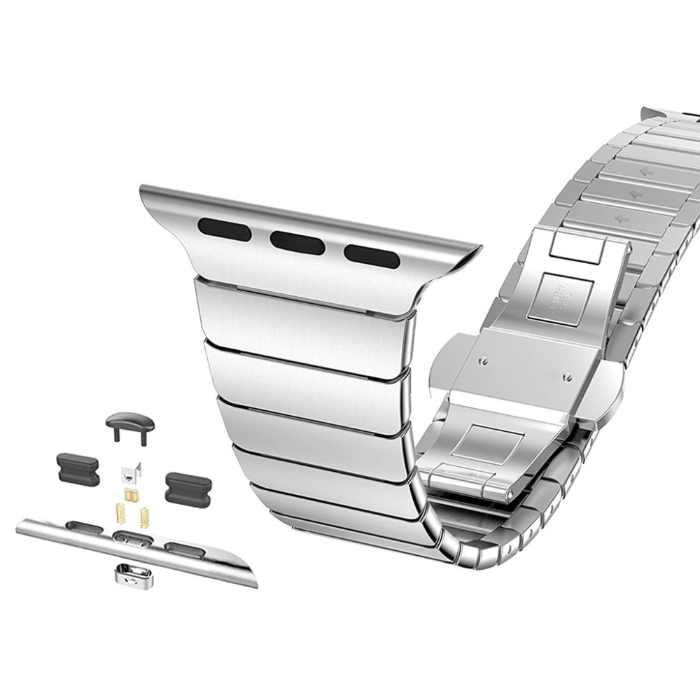 Premium-Vollstahlarmband silber - Apple Watch 38/40/41/42 mm