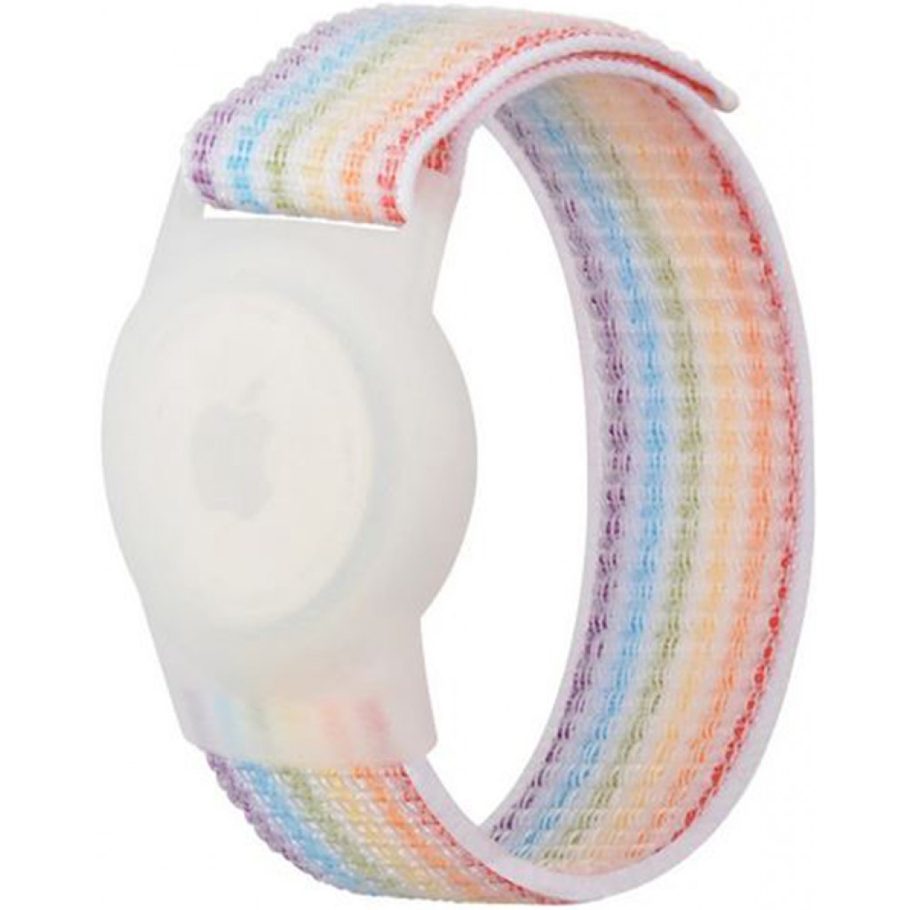 Bracelet Velcro réglable en nylon pour enfants & adultes avec support AirTag  - Rouge - Acheter sur PhoneLook