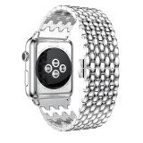 Edelstahlarmband mit kleinen Einzelngliedern in Wabenform  - Silber - Apple Watch 38/40/41/42 mm