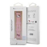 Bracelet ajustable Hello Kitty en silicone soft touch avec logo imprimé - Rose - Apple Watch 38 mm / 40 mm / 41 mm