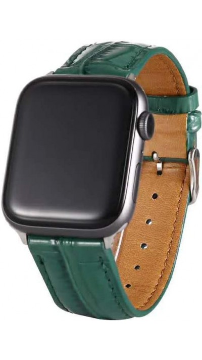 Bracelet crocodile vert - Apple Watch 38mm / 40mm / 41mm