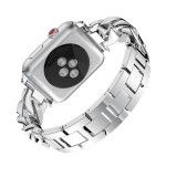 Bracelet en acier Diamond Loop avec strass luxueux à grosses boucles - Argent - Apple Watch 38 mm / 40 mm