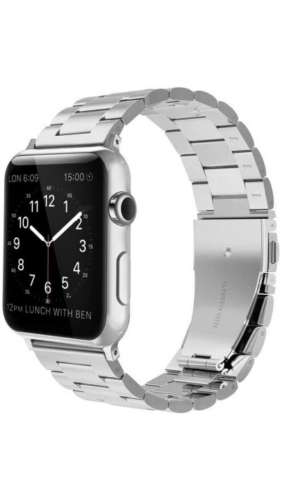 Bracelet à maillons en acier - Argent - Apple Watch 42mm / 44mm / 45mm