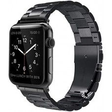 Edelstahl Armband - Zeitlos klassisch und elegant - Schwarz - Apple Watch 38mm / 40mm / 41mm