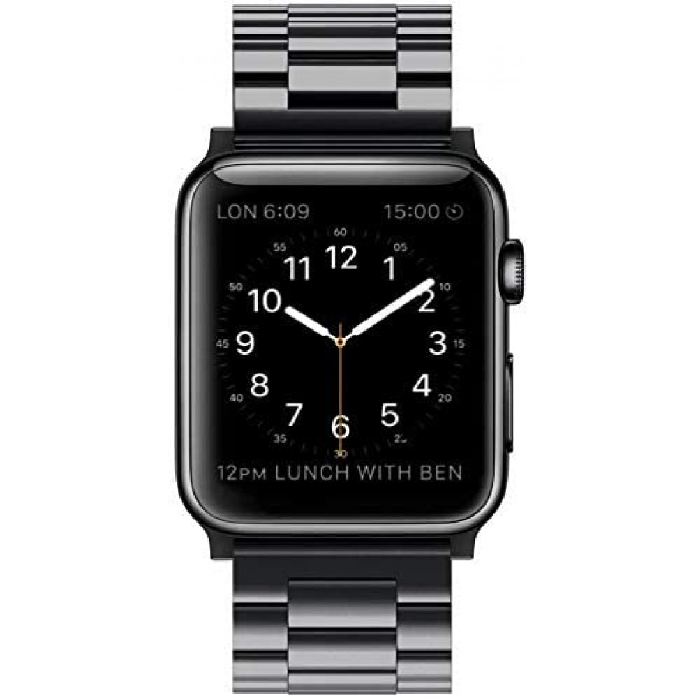 Bracelet à maillons en acier - Noir - Apple Watch 42mm / 44mm / 45mm