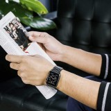 Bracelet à maillons en acier - Noir - Apple Watch 42mm / 44mm / 45mm