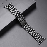 Bracelet en métal raffiné avec coque de protection en silicone TPU intégrée pour Apple Watch 49mm - Argent