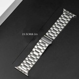 Edles Metallarmband mit integrierter TPU Silikon Schutzhülle für Apple Watch 49mm - Schwarz