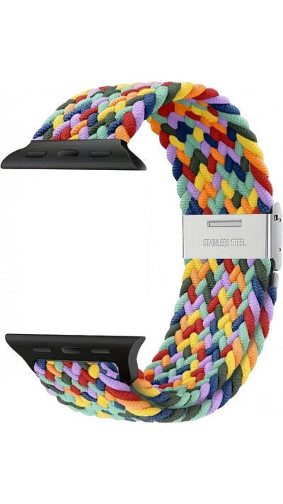 Bracelet en nylon élastique tressé avec des sangles extensibles pour Apple Watch - Multicolor 3 - Apple Watch 38/40/41/42 mm