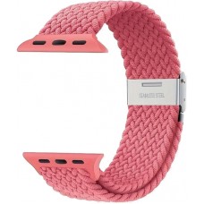 Bracelet en nylon élastique tressé avec des sangles extensibles pour Apple Watch - Rose - Apple Watch 38/40/41/42 mm