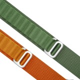 Bracelet en nylon robuste résistant aux intempéries - Orange - Apple Watch Ultra 49 mm