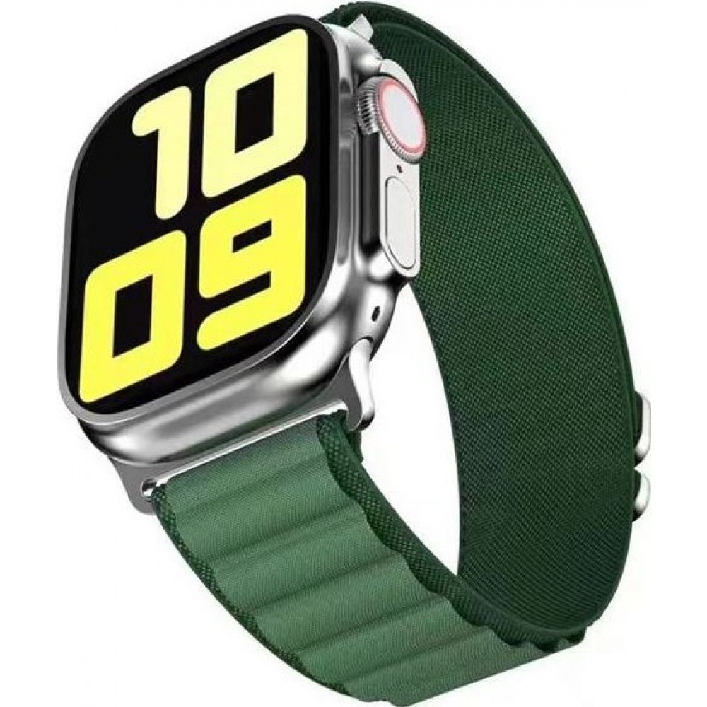 Bracelet en nylon robuste résistant aux intempéries - Vert - Apple Watch Ultra 49 mm