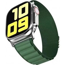 Rugged Nylon Armband wetterfest - Grün - Apple Watch Ultra 49 mm